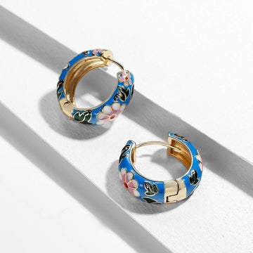 Luxury Floral Earrings with Elegant Detailing